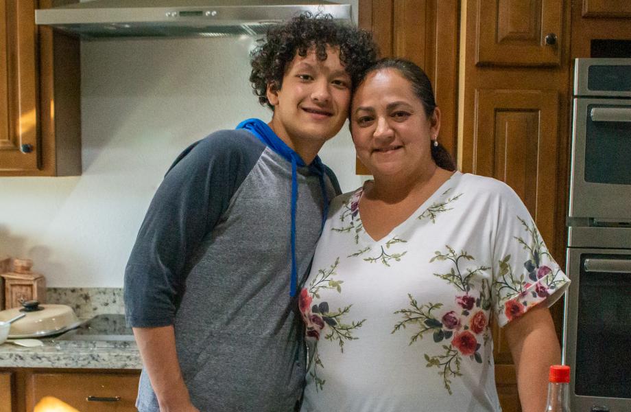 Derek Parra and his mom have improved nutrition and health after participating in SVdP's Center for Family Wellness programming.