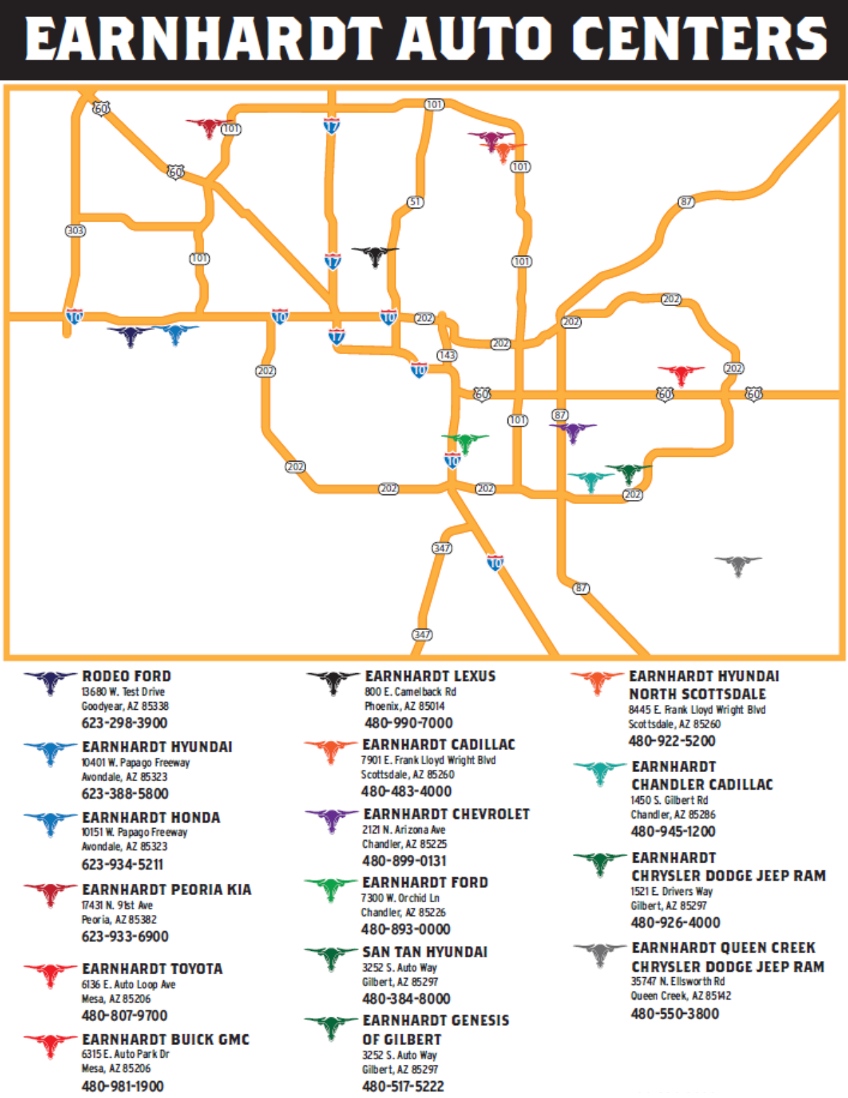 Updated Earnhardt Bike Drive Drop Off Locations